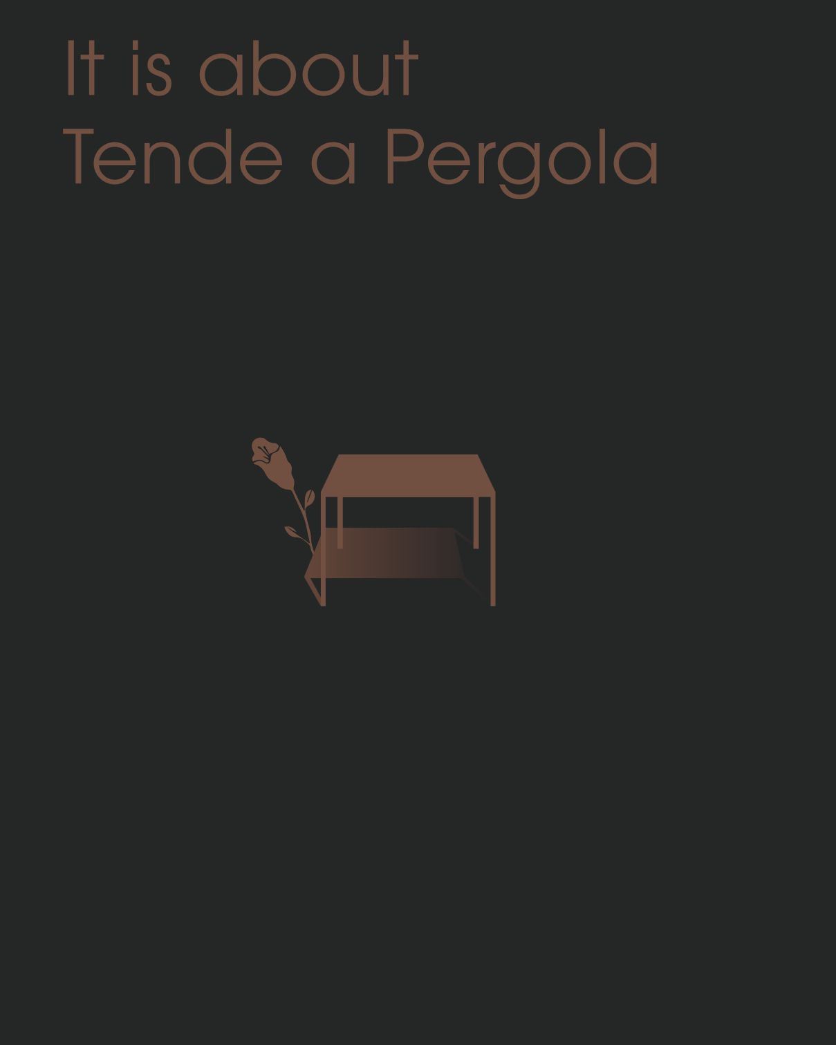 Copertina catalogo pergole Tendital