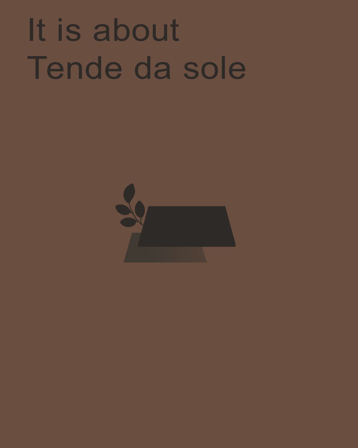 Copertina catalogo tende da sole Tendital