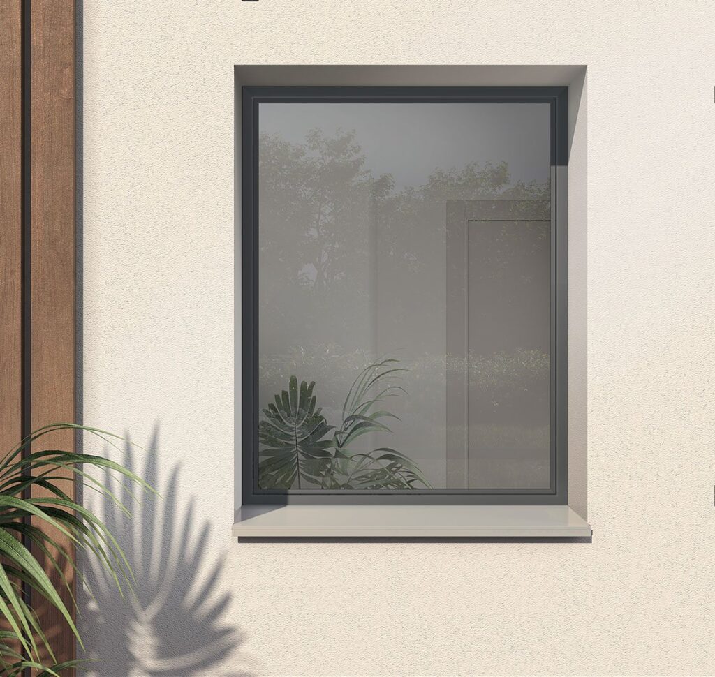 Finestra in alluminio LIGHTVISION SKY con telaio nascosto nel muro