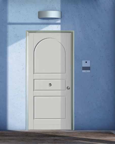 Porta blindata Silvelox Medea 3T, pannello P121 bianco