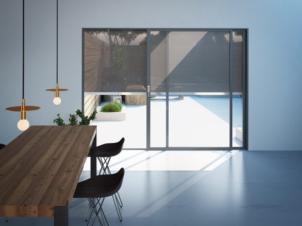 Tenda ZIP filtrante vista dall interno